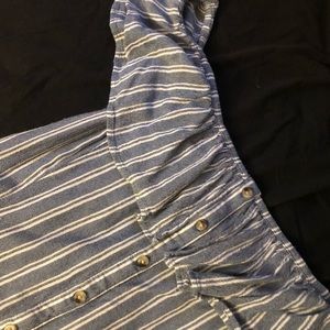 Off the shoulder striped AE dress